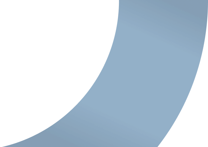 Abstract blue curve